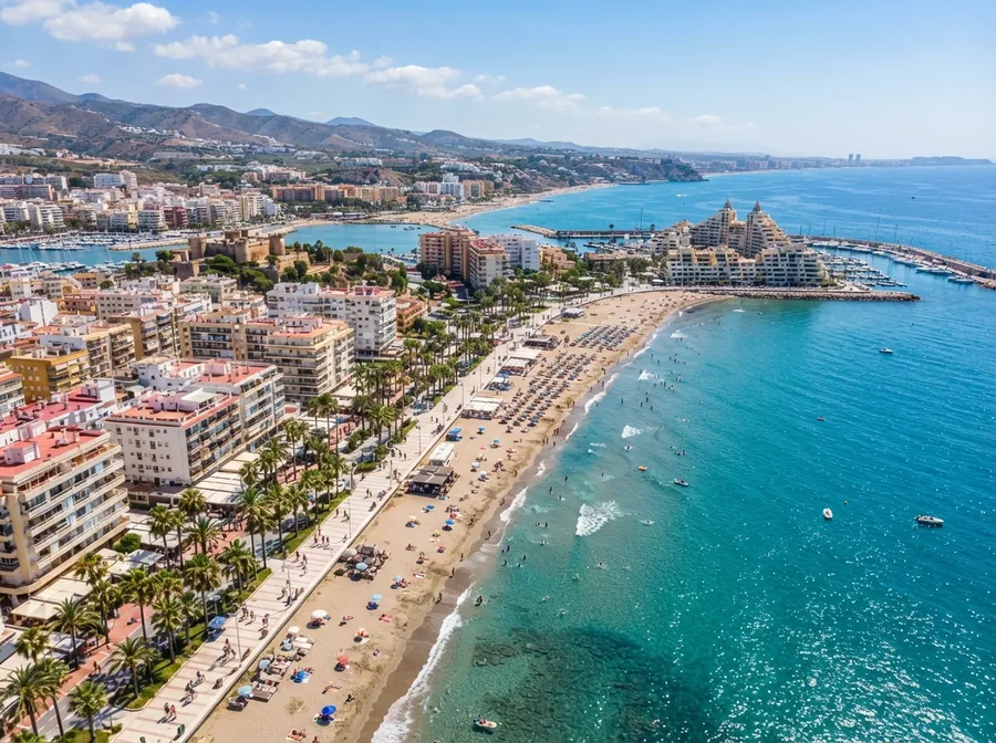 Playa y paseo marítimo de Fuengirola